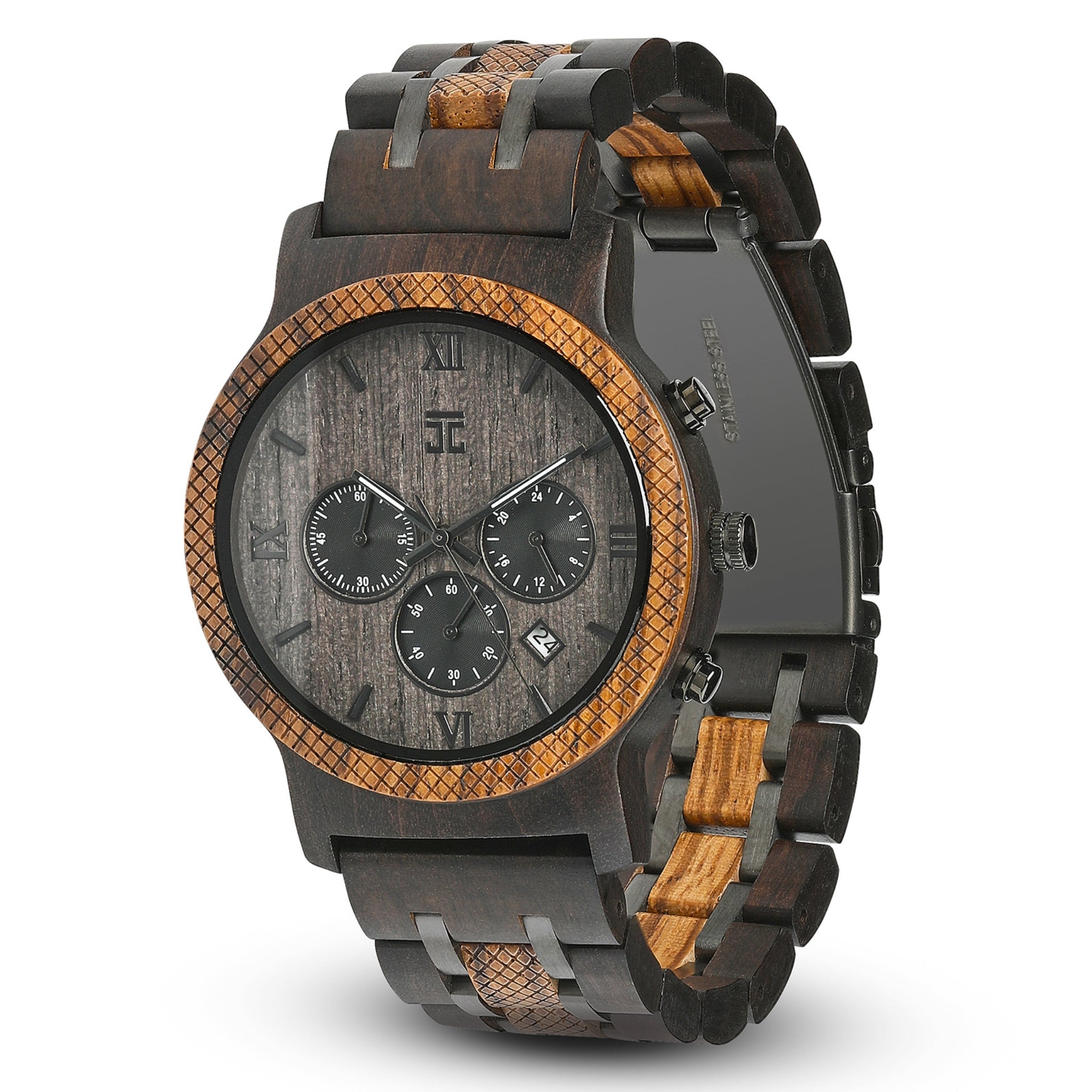 Prince | Dark Sandalwood & Zebra Chronograph