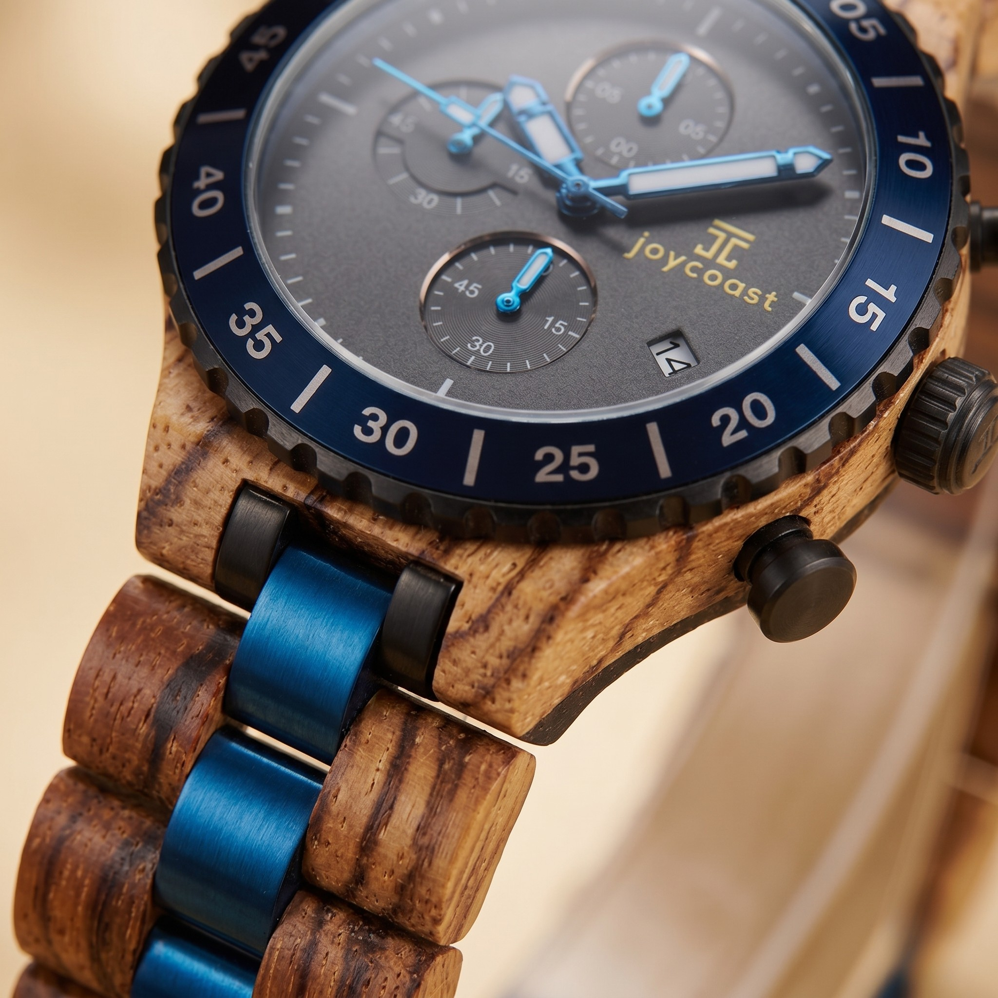 Zion Zebrawood Chronograph Watch