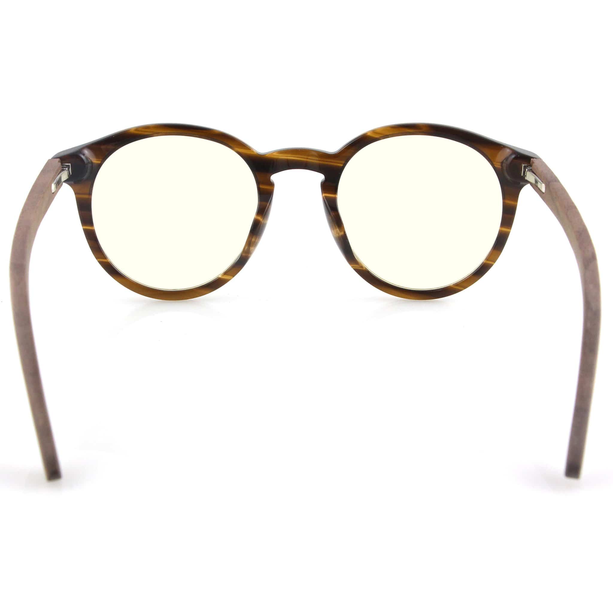 "Mojave" | Caramel Acetate & Walnut Blue Light Blocking Glasses - Joycoast