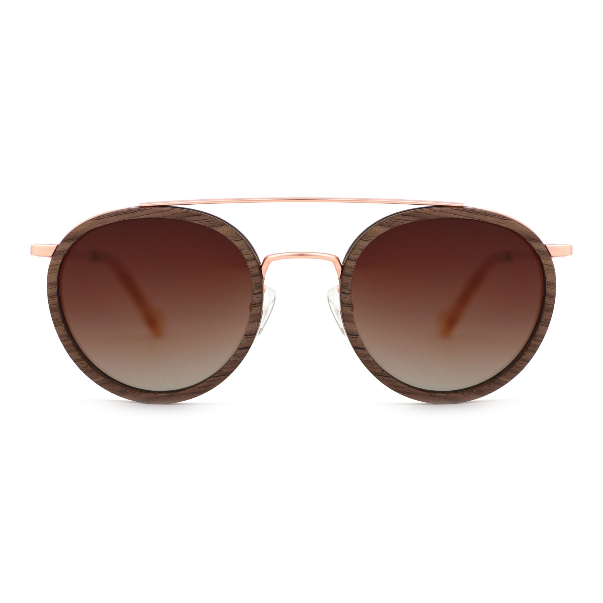 "Ryder" | Round Ebony Aviator - Joycoast