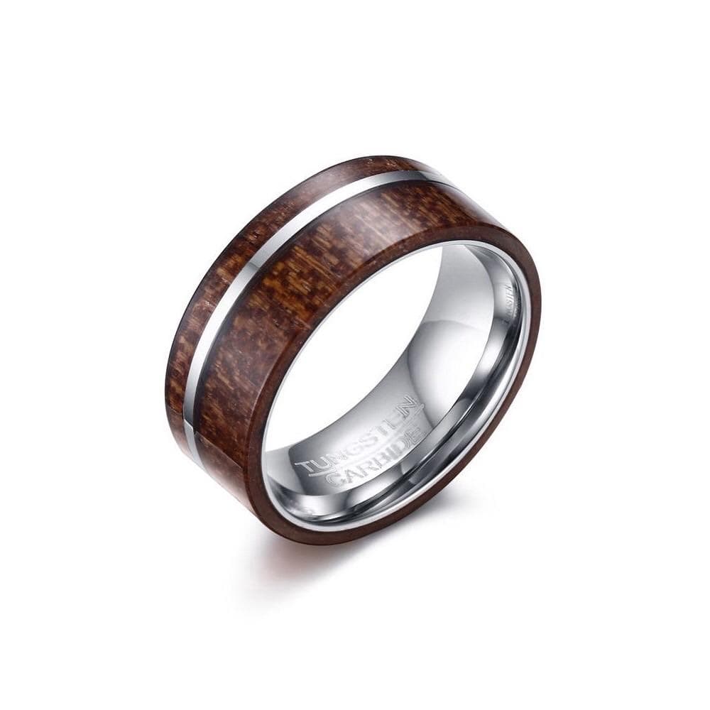 "Zeus" | Walnut & Tungsten Ring - Joycoast