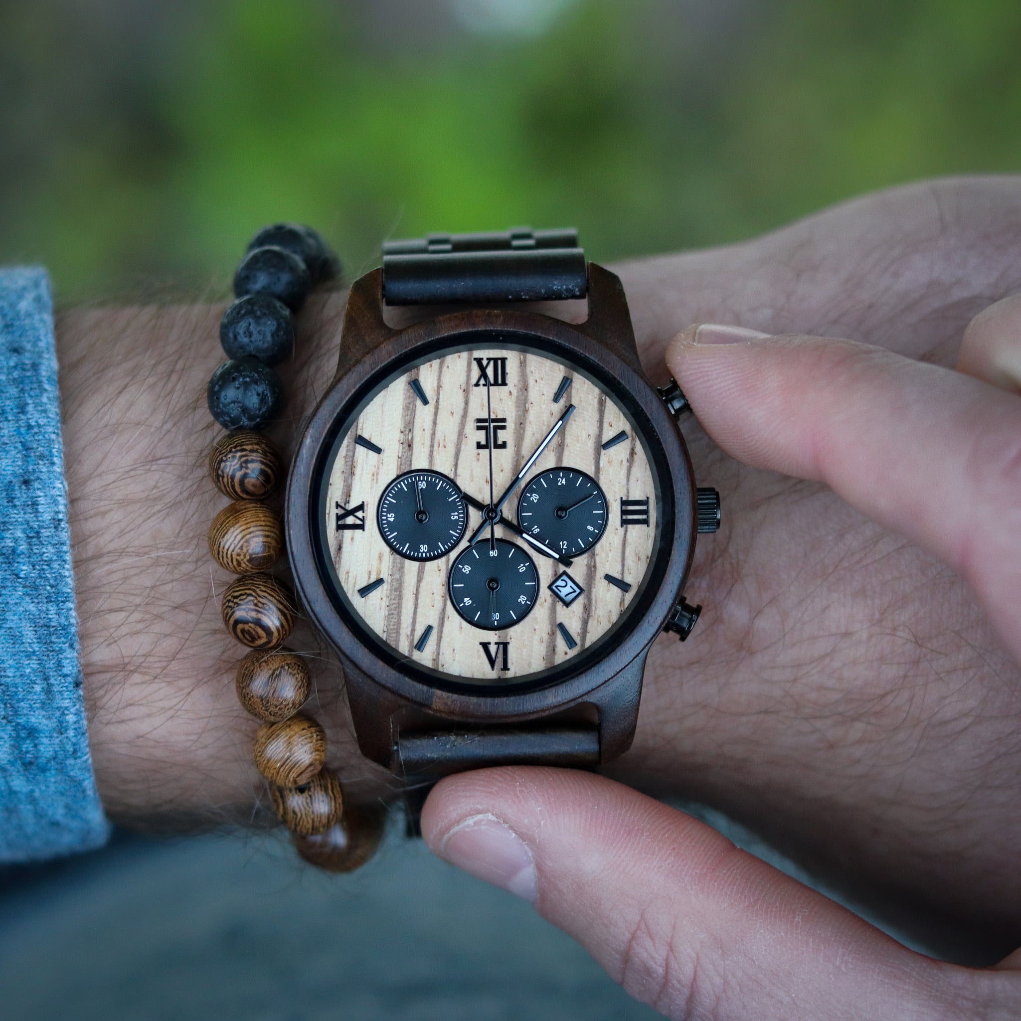 Wild | Black Sandalwood & Zebrawood Chronograph