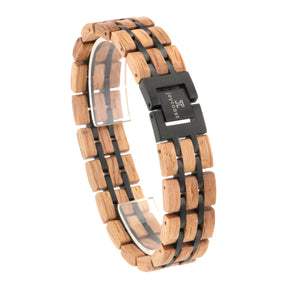 Onyx | Zebrawood Bracelet