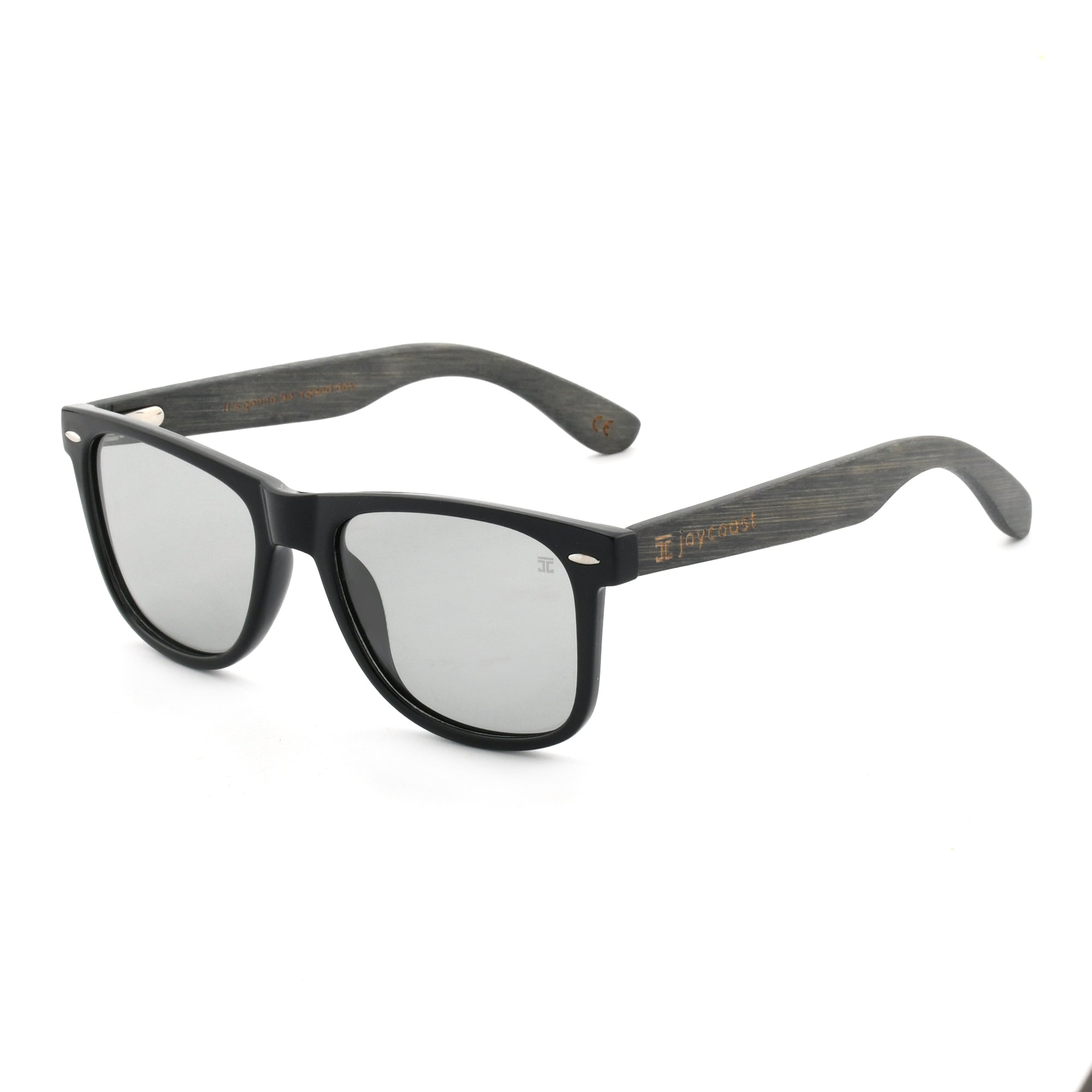 Judy Black Bamboo Wooden Sunglasses
