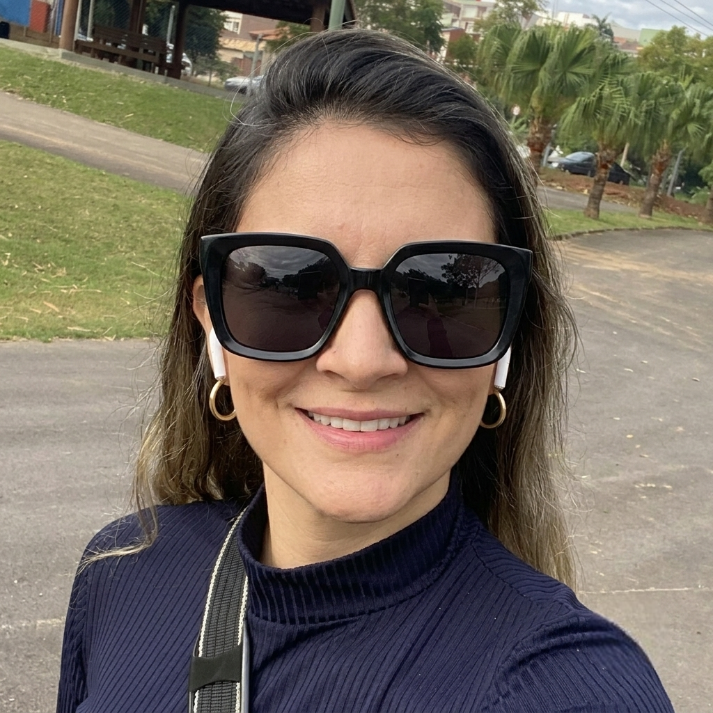 Square sunglasses with dark lenses and thick black frames worn on the face