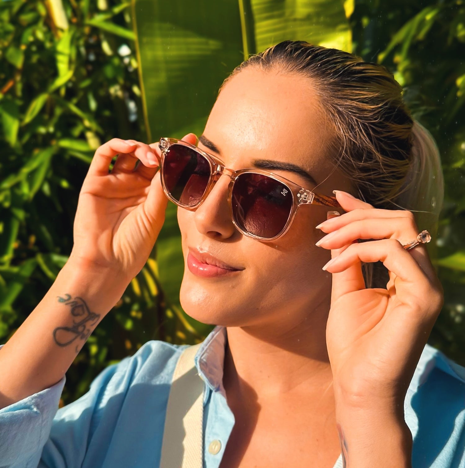 Rae Zebrawood Sunglasses