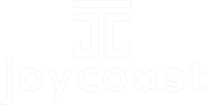 logo for joycoast wooden watches, sunglasses, accessories