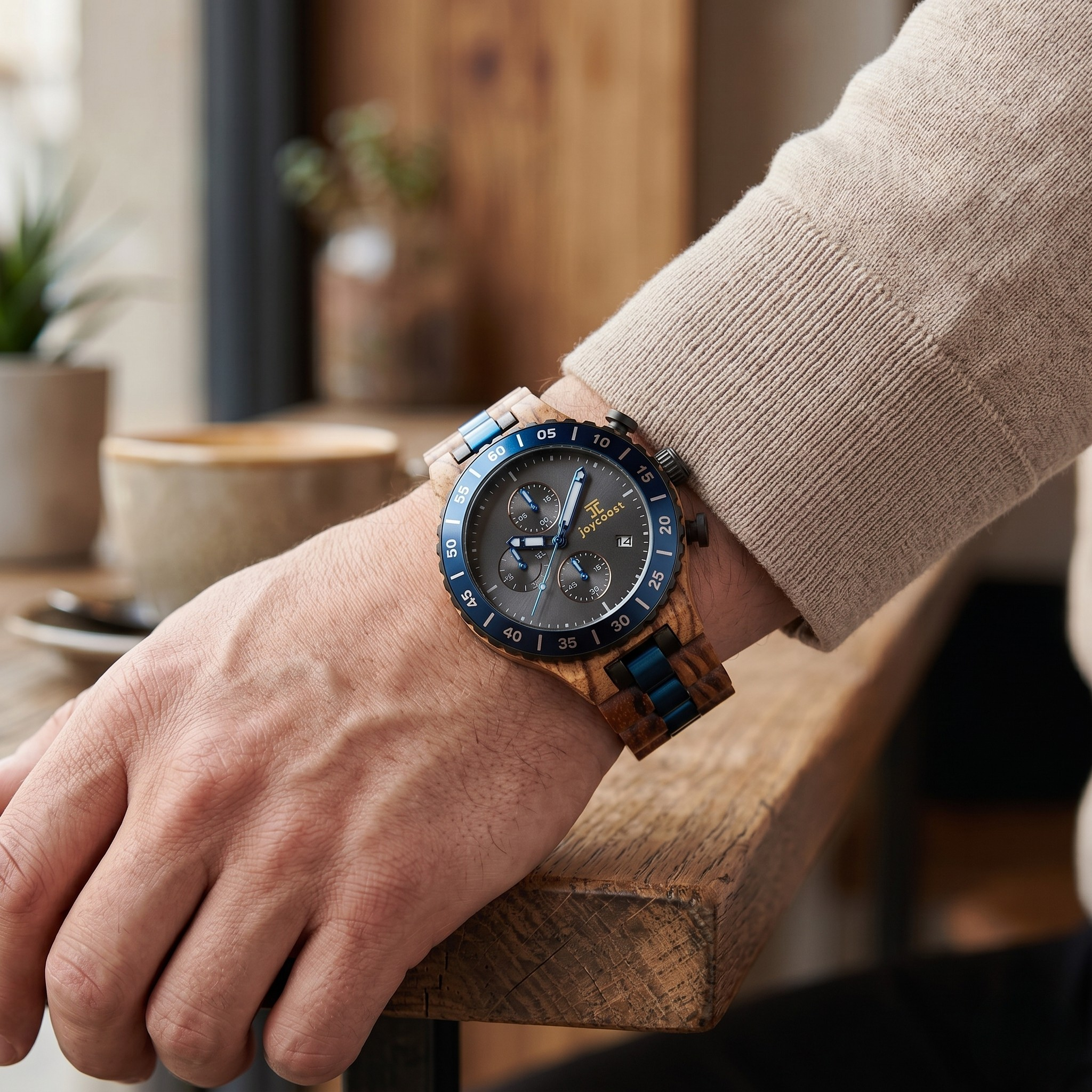 Zion Zebrawood Chronograph Watch