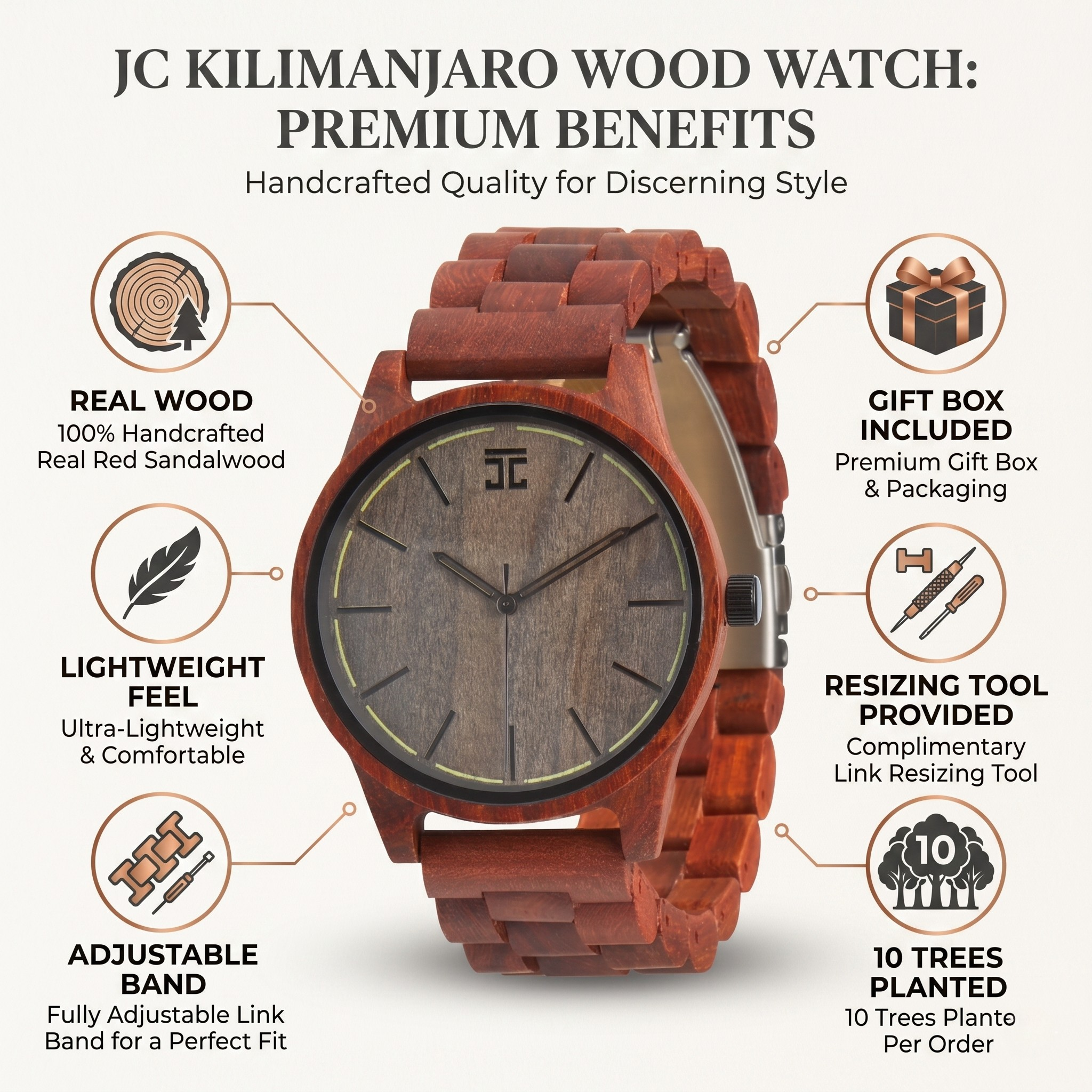 Scandal Red Sandalwood Northstar Watch