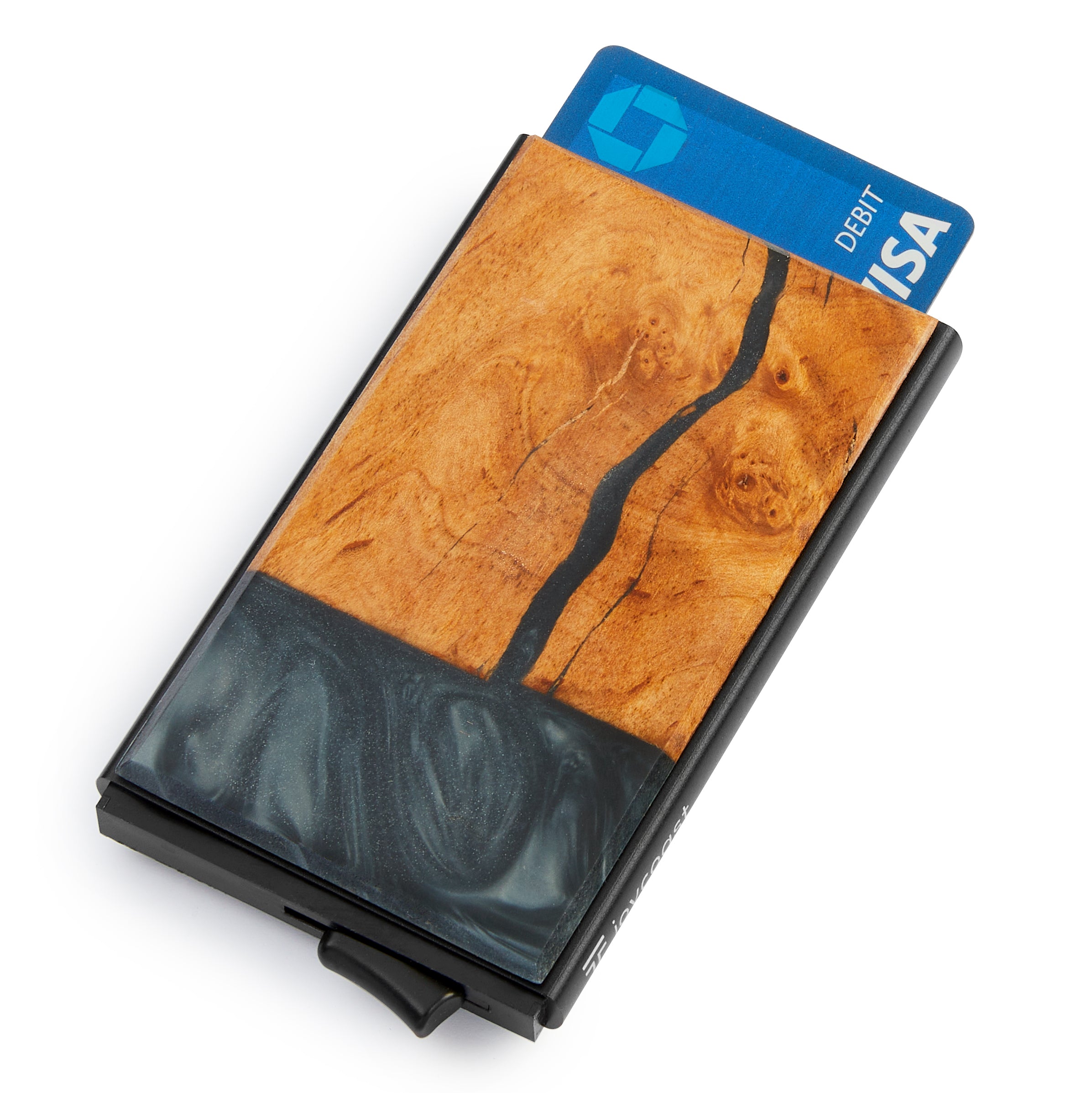 Black Wood x Resin Wallet