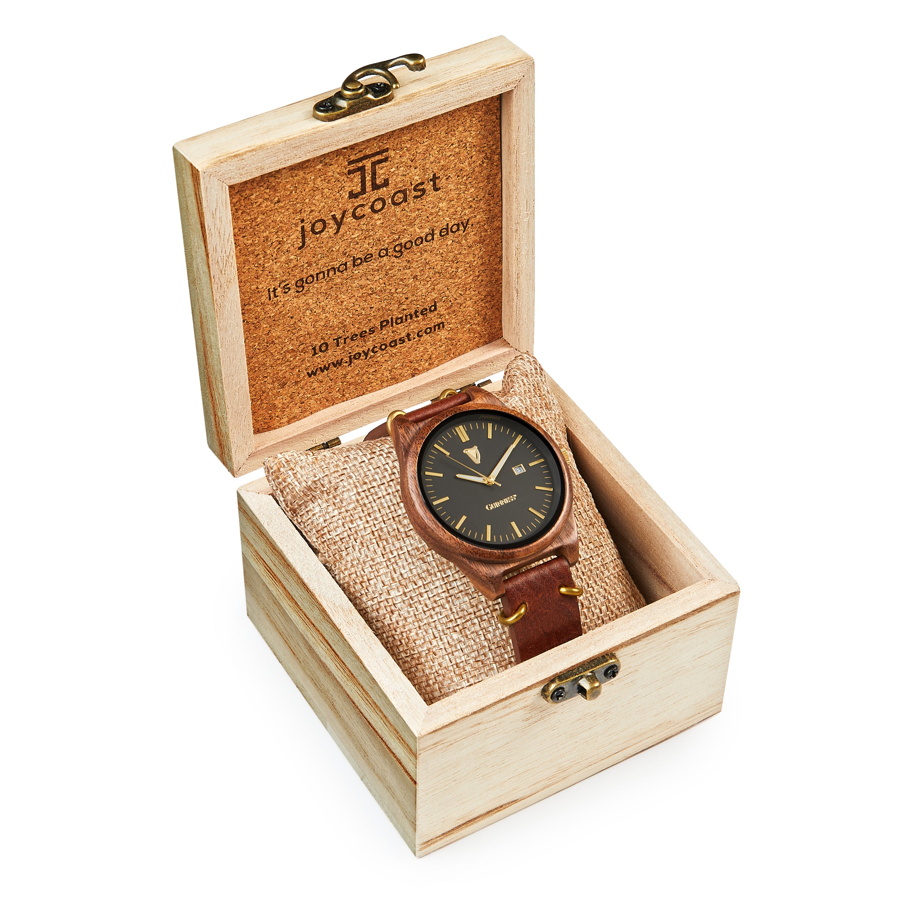 Guinness OG Walnut Watch | Genuine Leather Strap