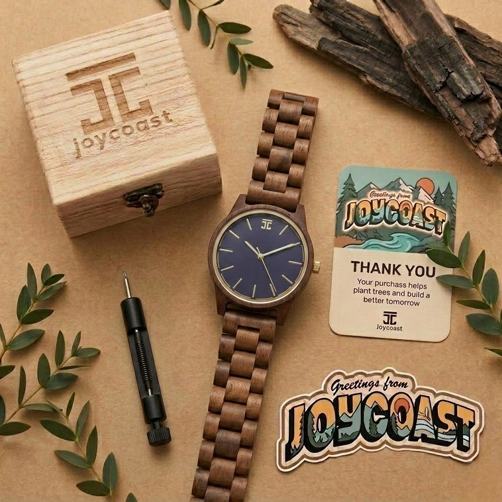 Blue Sapphire 42mm Walnut Northstar Watch