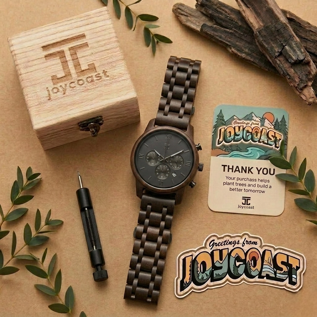 Hemisphere Dark Sandalwood Chronograph Watch