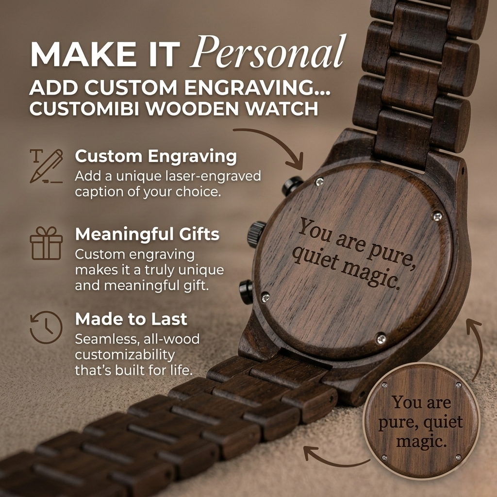 Hemisphere Dark Sandalwood Chronograph Watch
