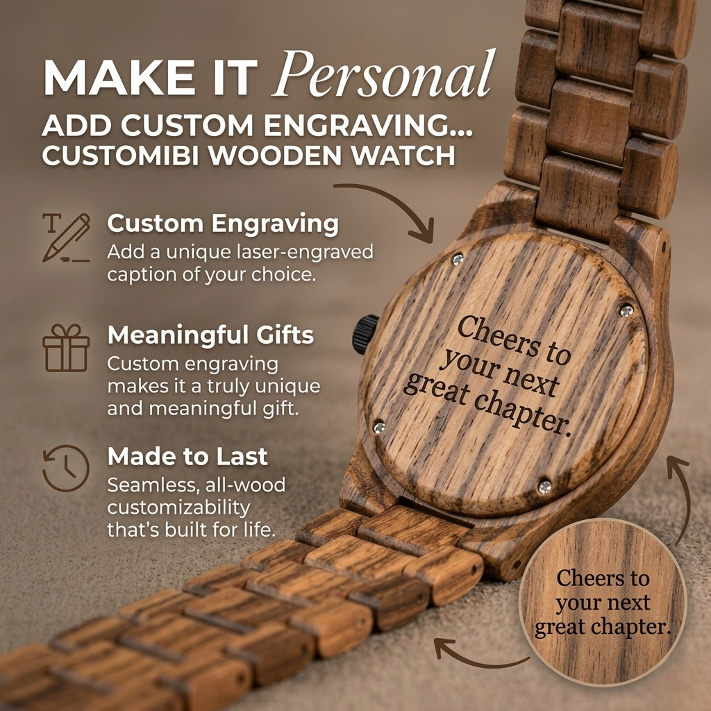 Zebby Zebrawood Watch | Sustainable Gift