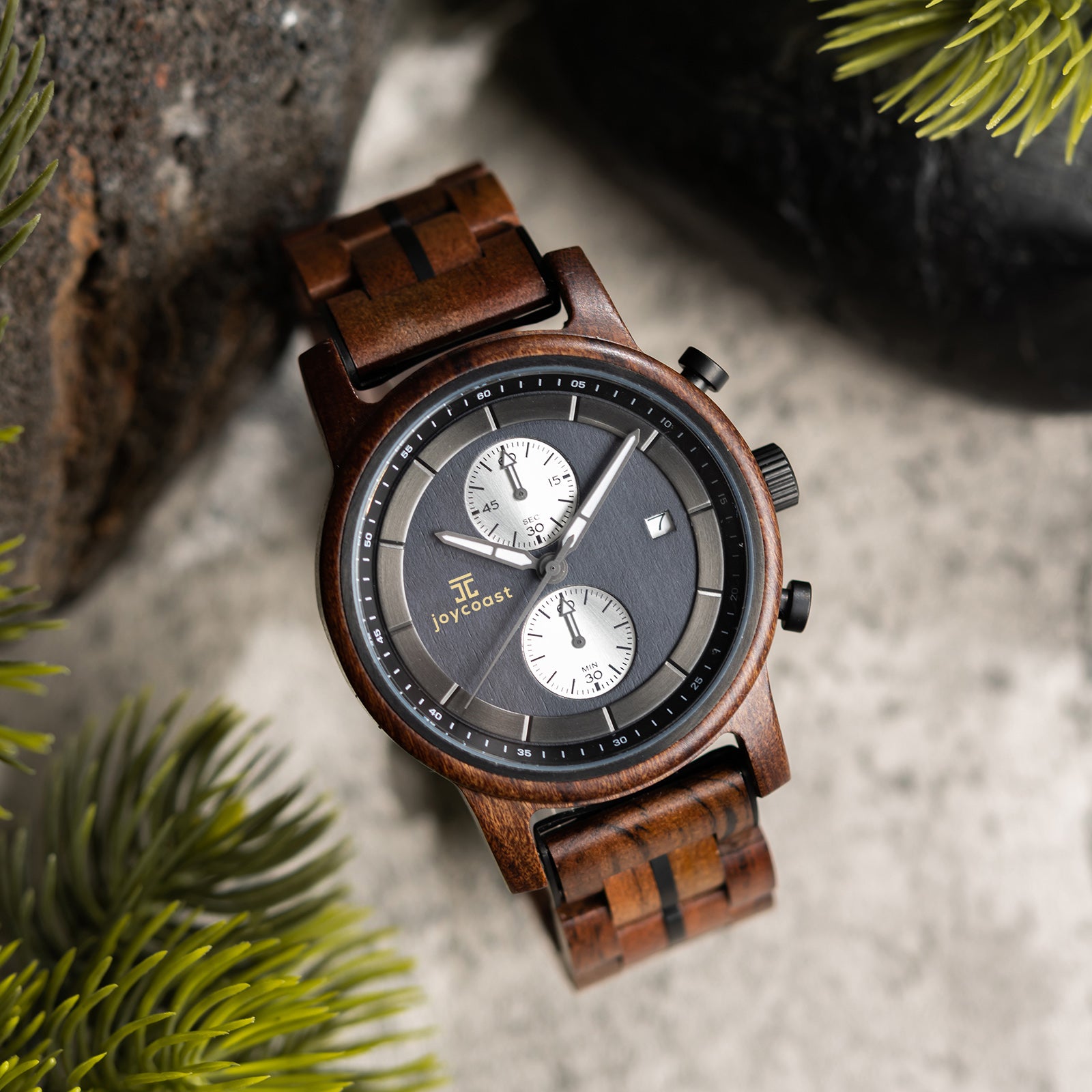 Artemis Black Walnut Chronograph Watch