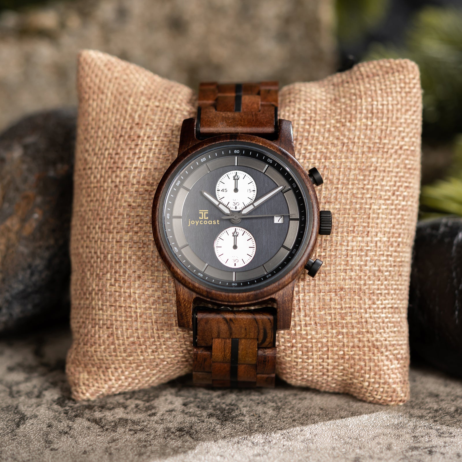 Artemis Black Walnut Chronograph Watch