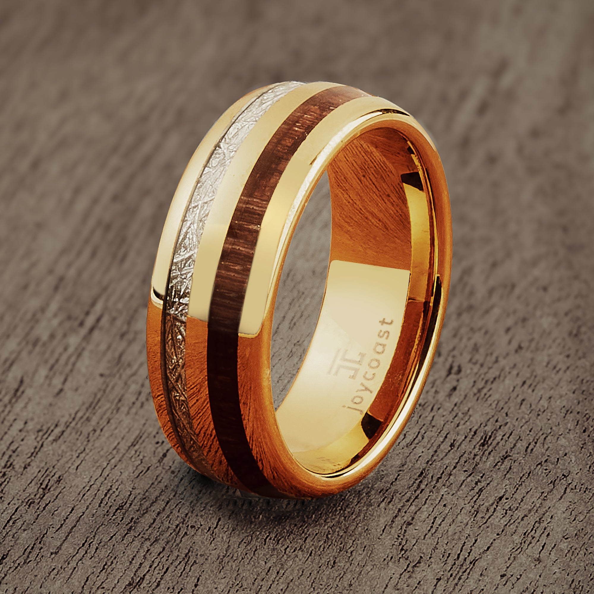 Sunrise Tungsten Wood Ring | Men's | Joycoast