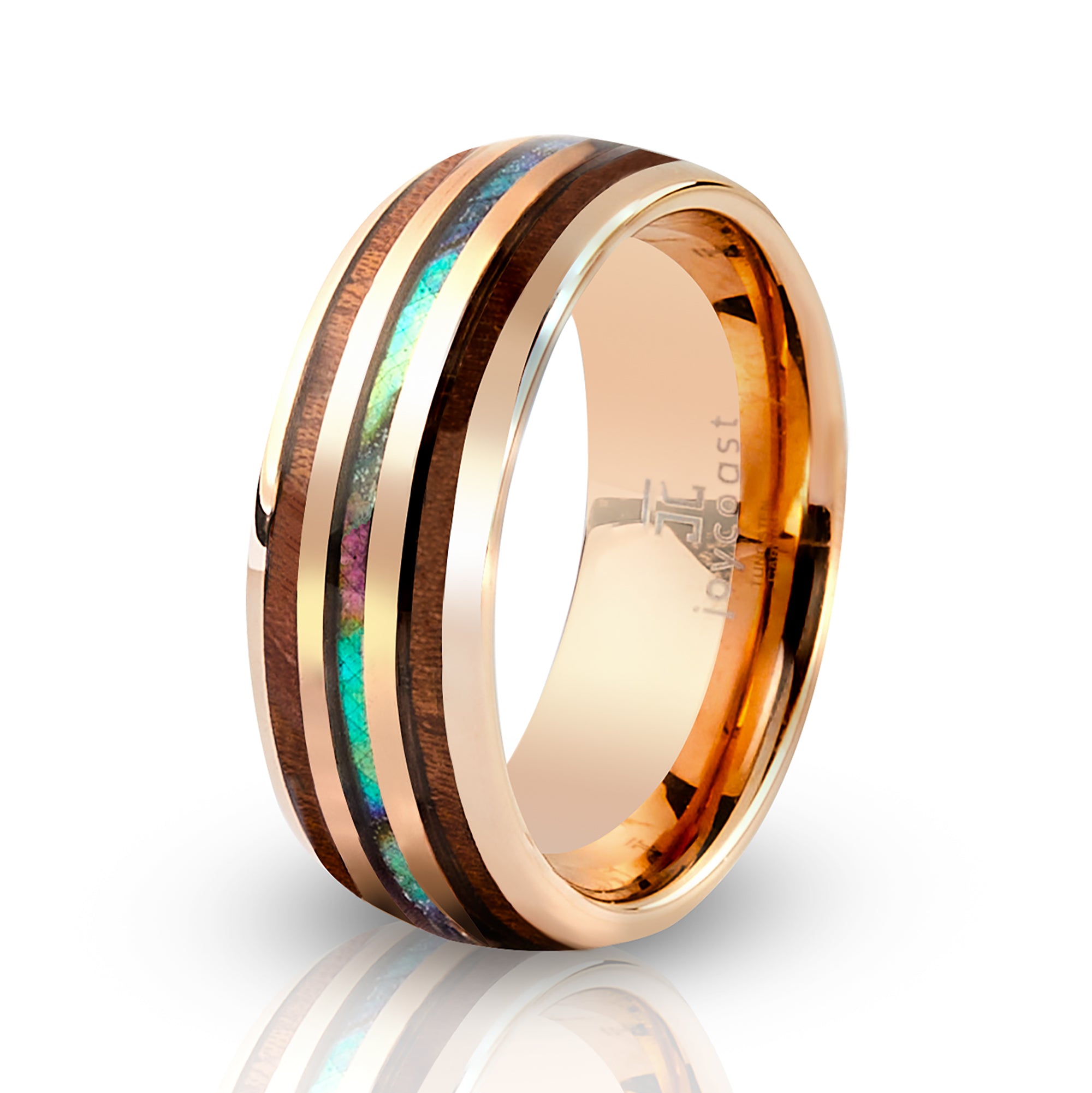 Sunset Tungsten Wood Ring | Men's | Joycoast