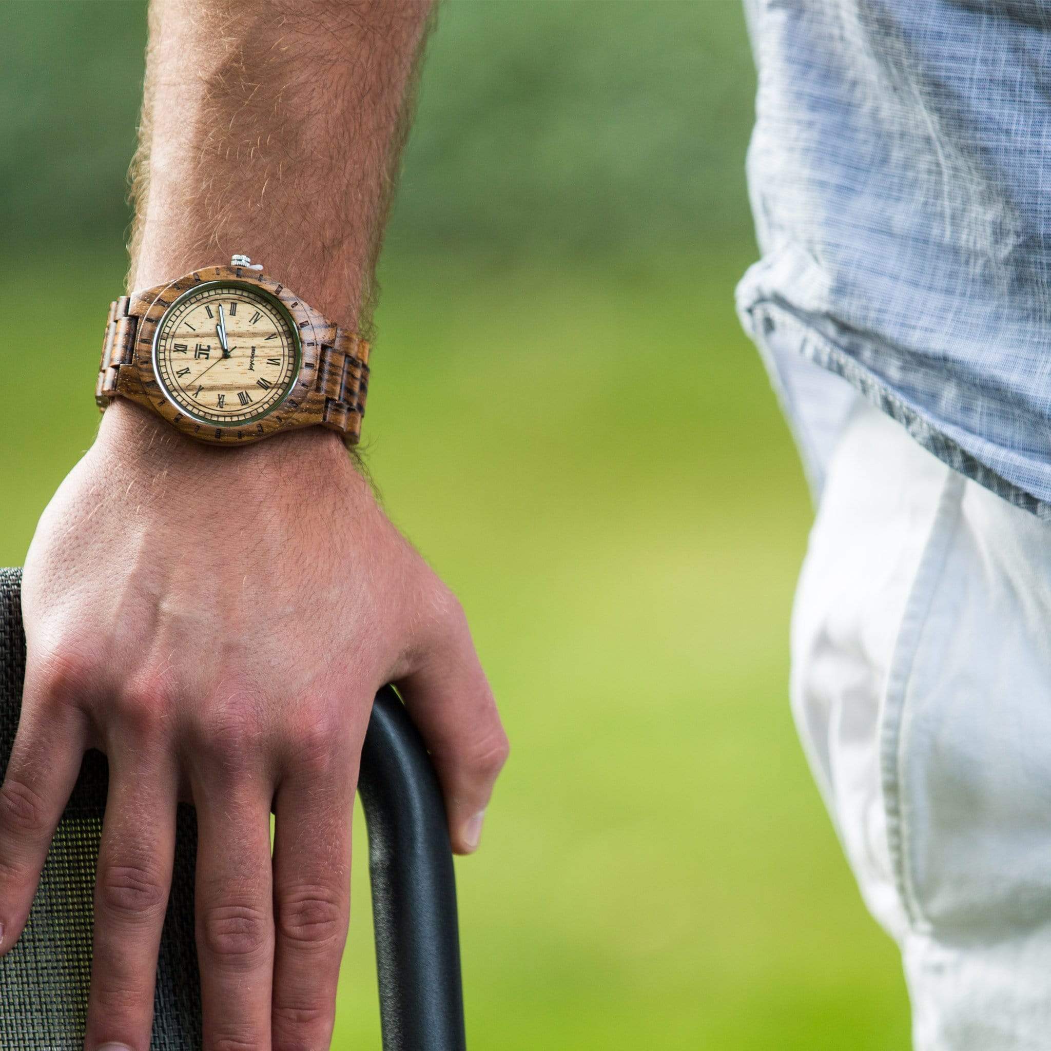 “Zebra Max” | African Zebrano Wood Watch - Joycoast