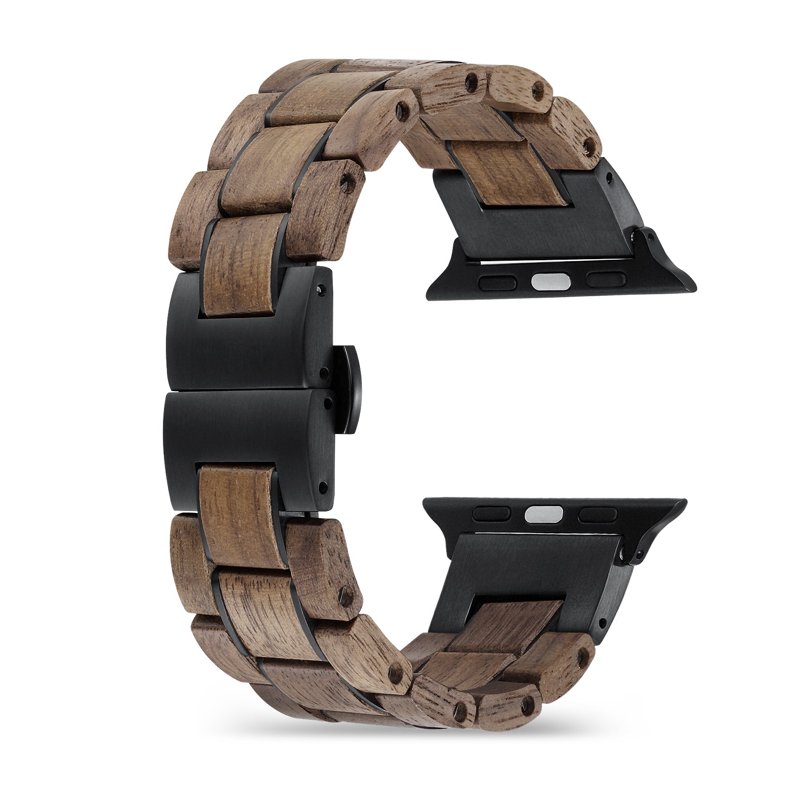 Apple Watch Band | Walnut x Black Stainless Steel - Joycoast