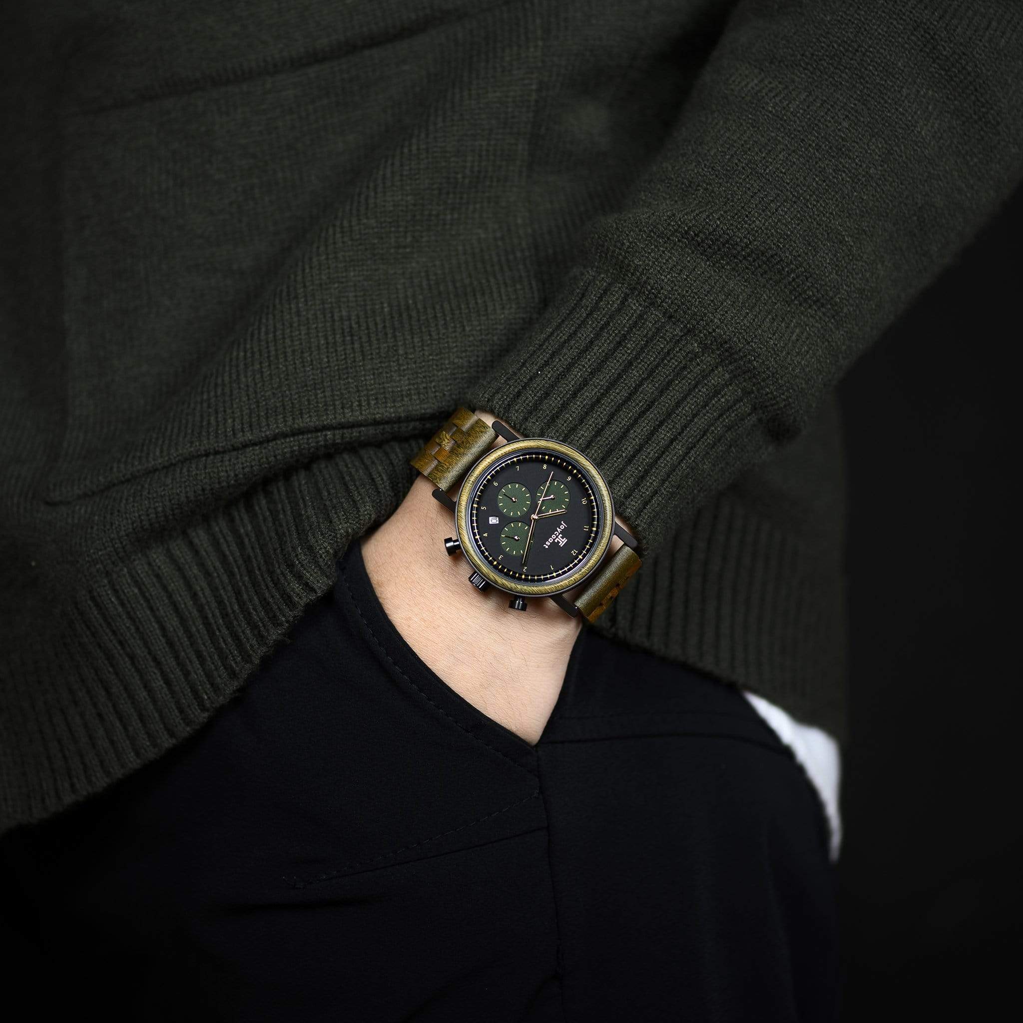 "Cooper" | Green Sandalwood Chronograph, Limited Edition - Joycoast