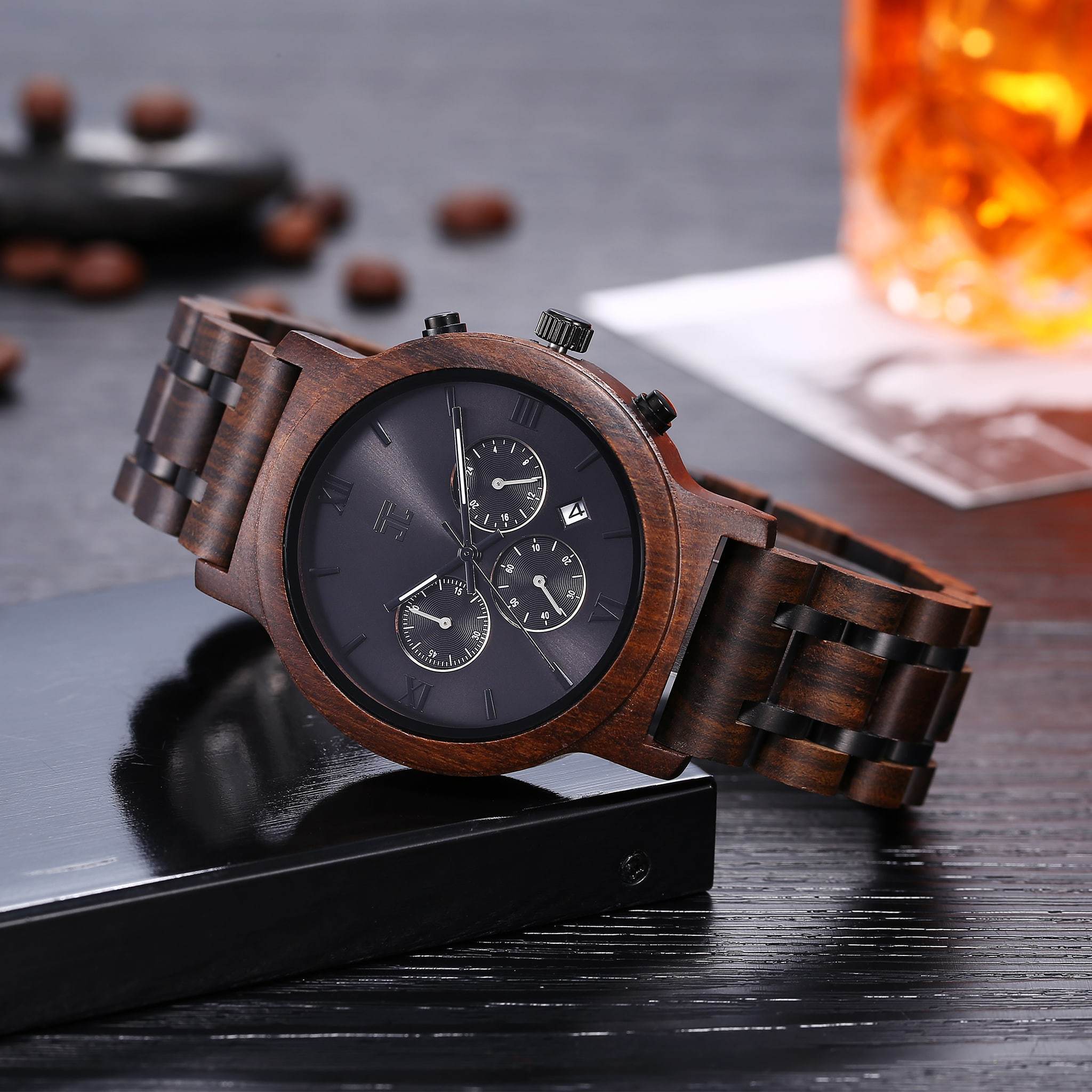 "Hemisphere" | Dark Sandalwood Chronograph - Joycoast