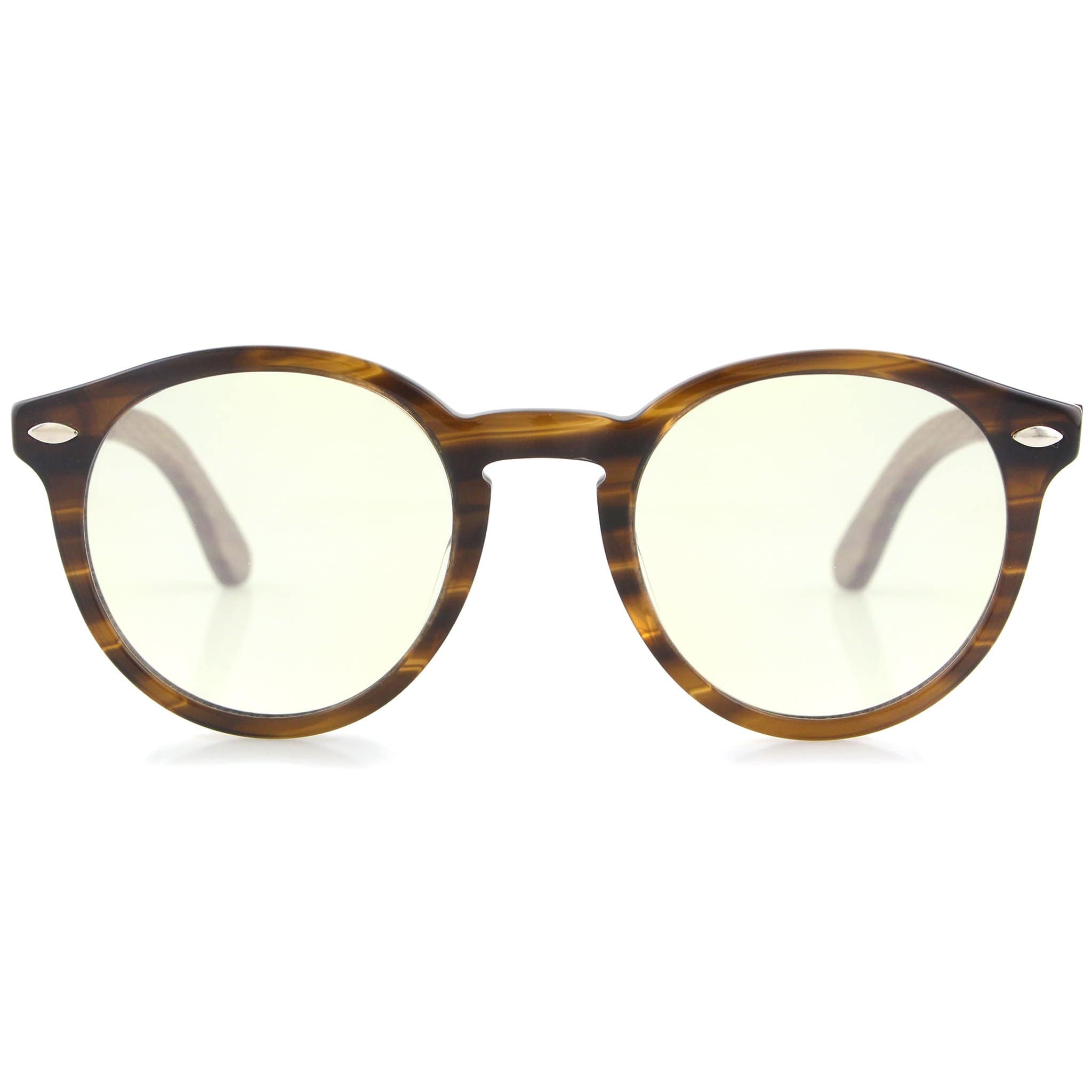 "Mojave" | Caramel Acetate & Walnut Blue Light Blocking Glasses - Joycoast