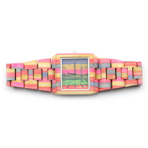 Fruitloops Squared | Bamboo Square Watch