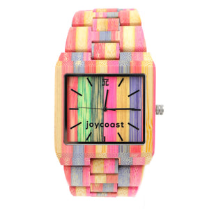 Fruitloops Squared | Bamboo Square Watch