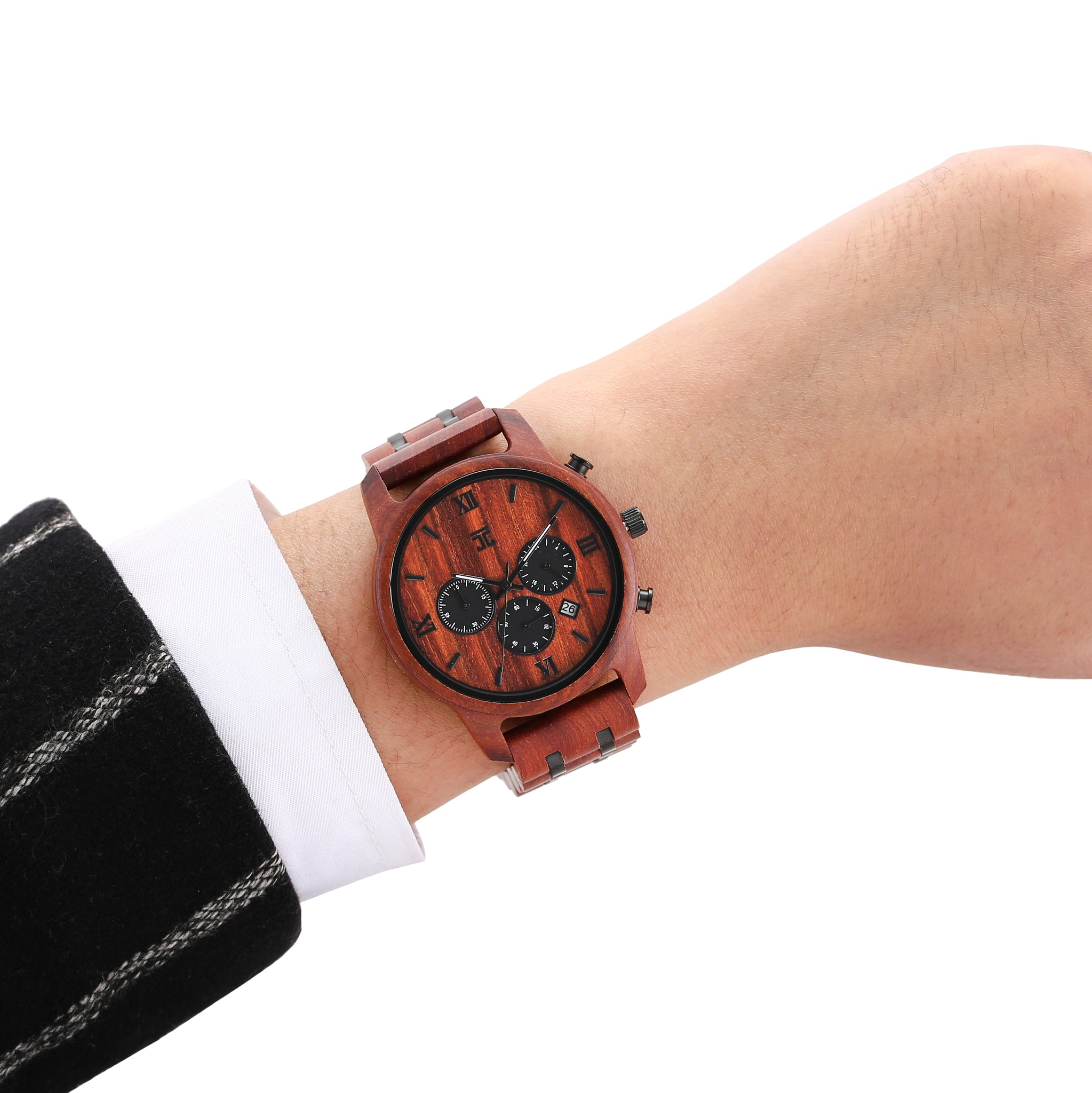 Ryan | Red Sandalwood Chronograph - Joycoast