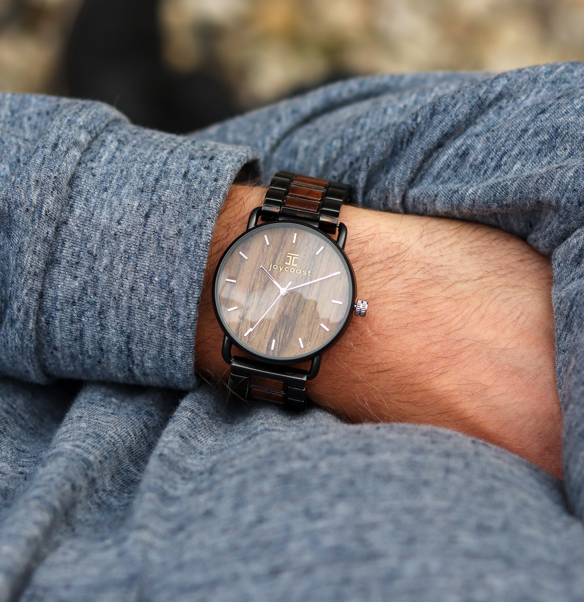 "Owen" | Olive Wood & Stainless Steel - Joycoast