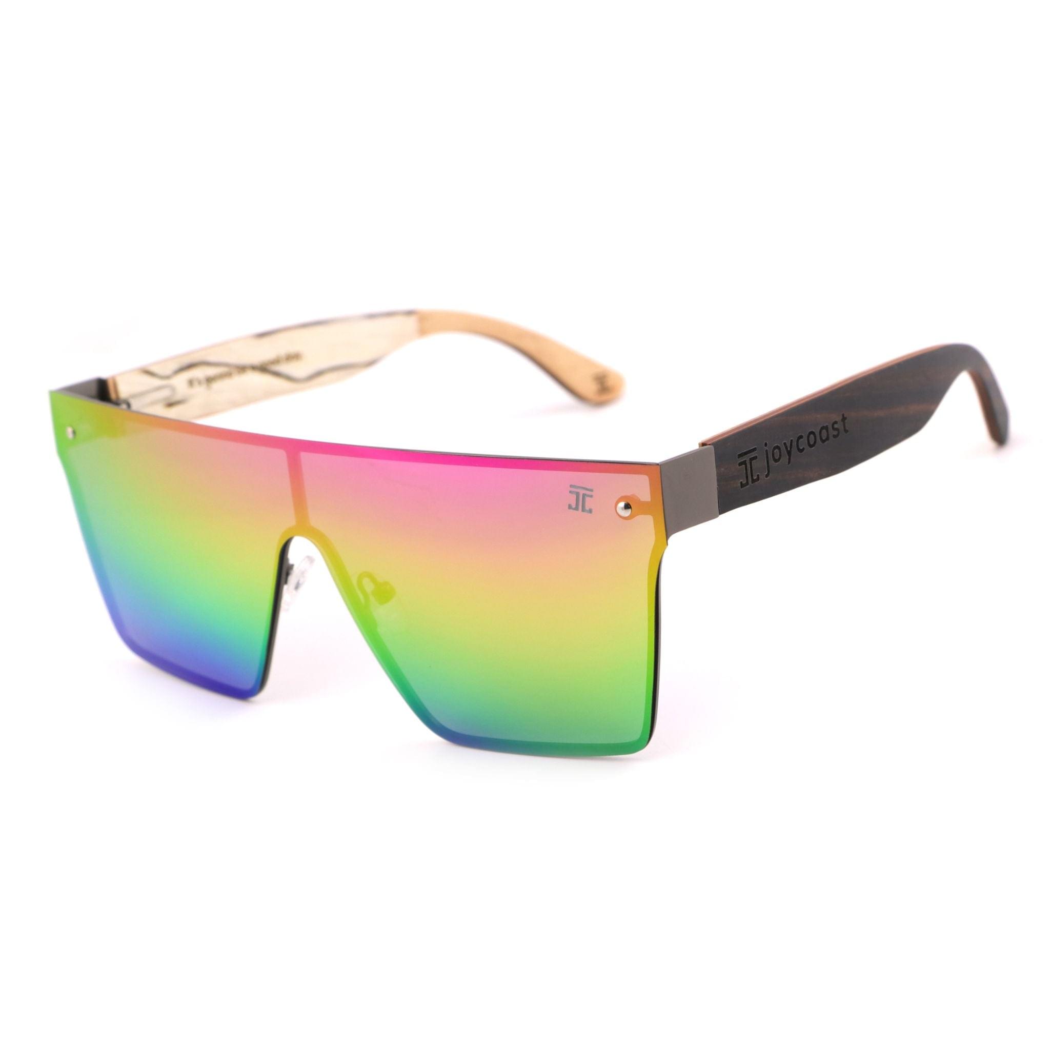 Apres Ski Frameless Reflective Maple Wood Rainbow