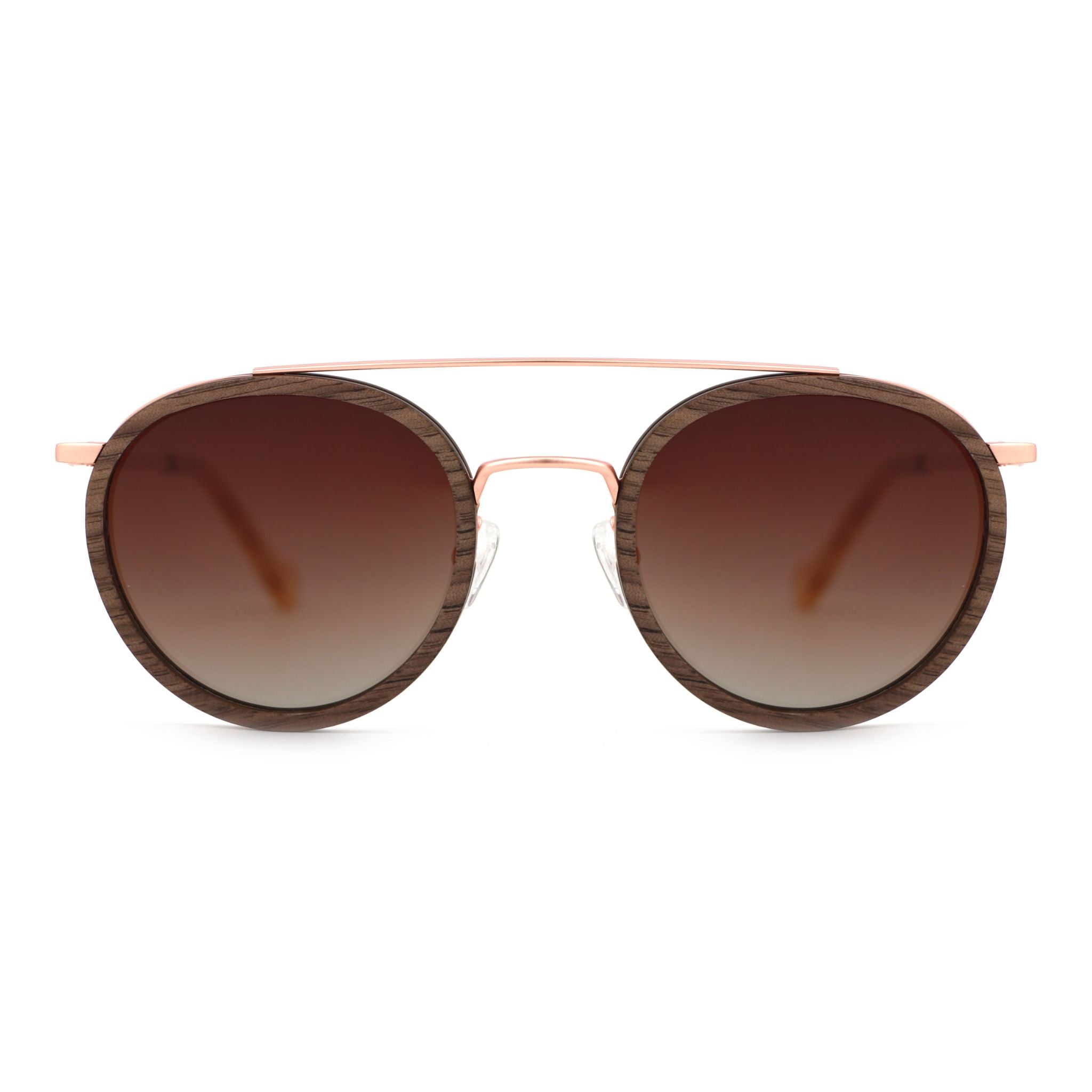 "Ryder" | Round Ebony Aviator - Joycoast