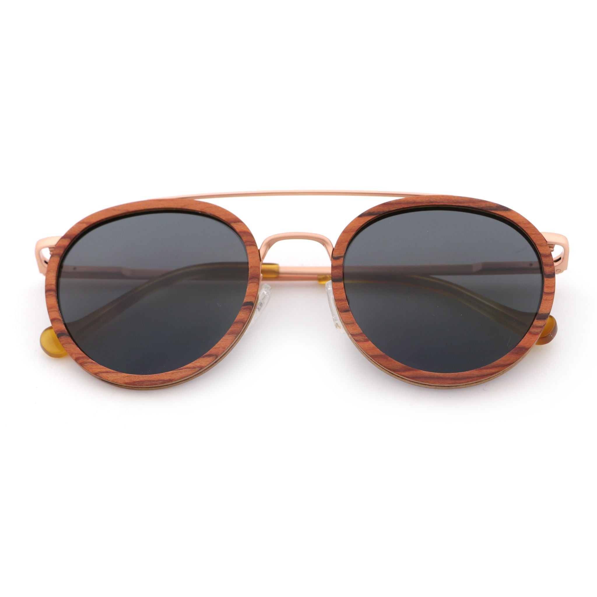 "Ryder" | Round Ebony Aviator - Joycoast