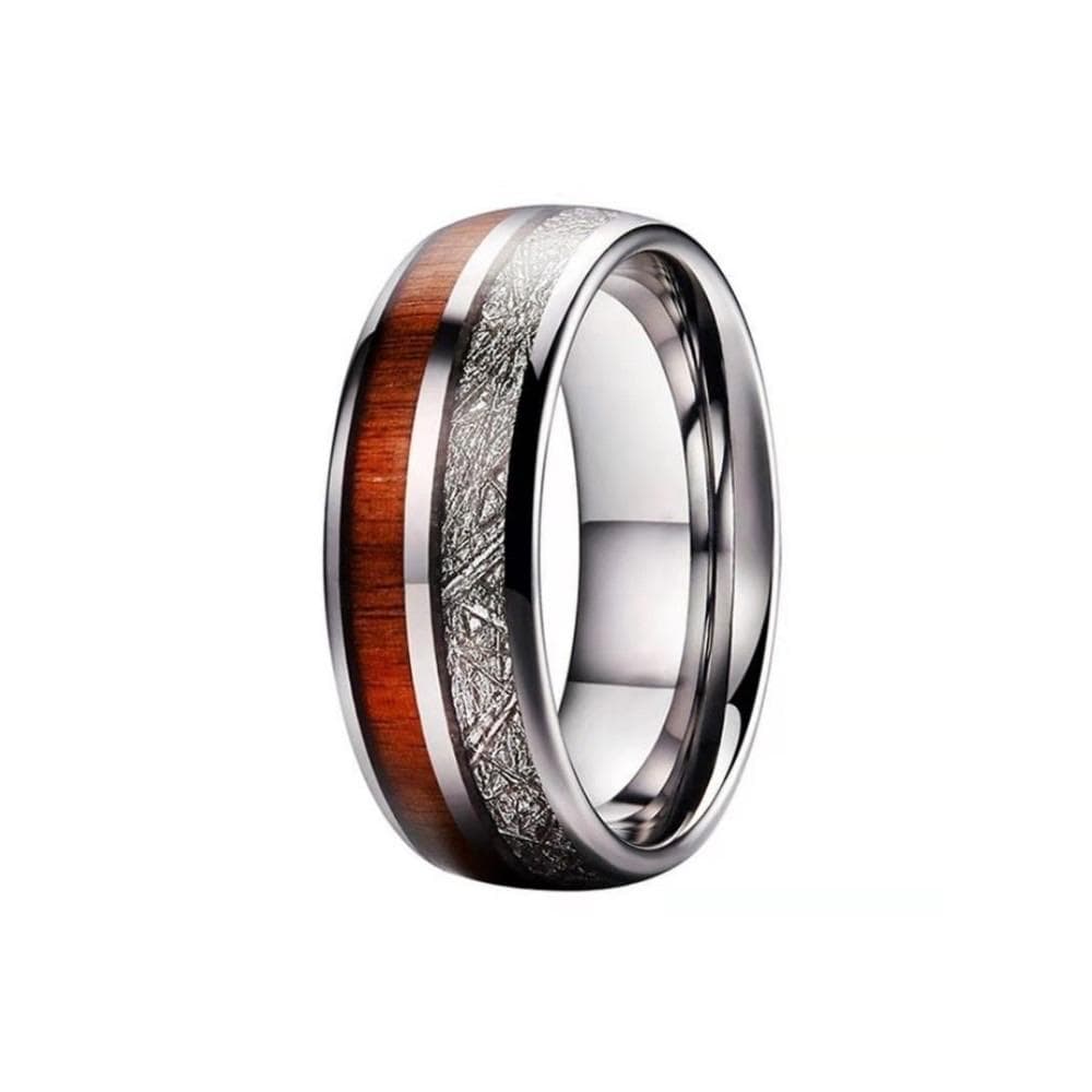 "Huck" | Stainless Steel & Rosewood Ring - Joycoast