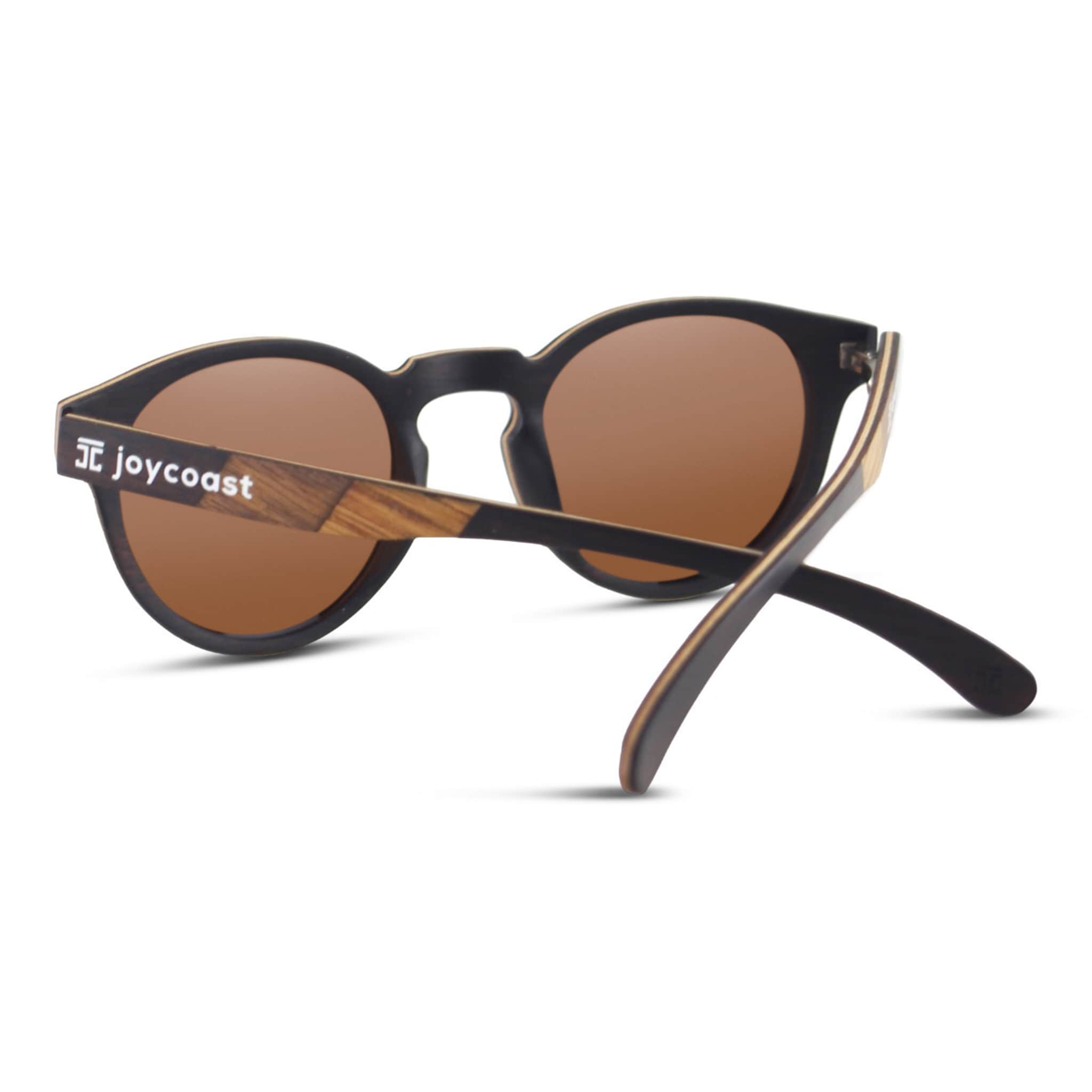 "Terra 2" | Round Wooden Sunglasses - Joycoast