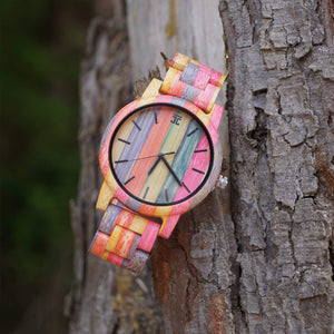 "Fruitloops" | Bamboo Wooden Watch - Joycoast