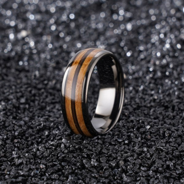 "Townshend" | Tungsten + Whiskey & Guitar String BLACK - Joycoast