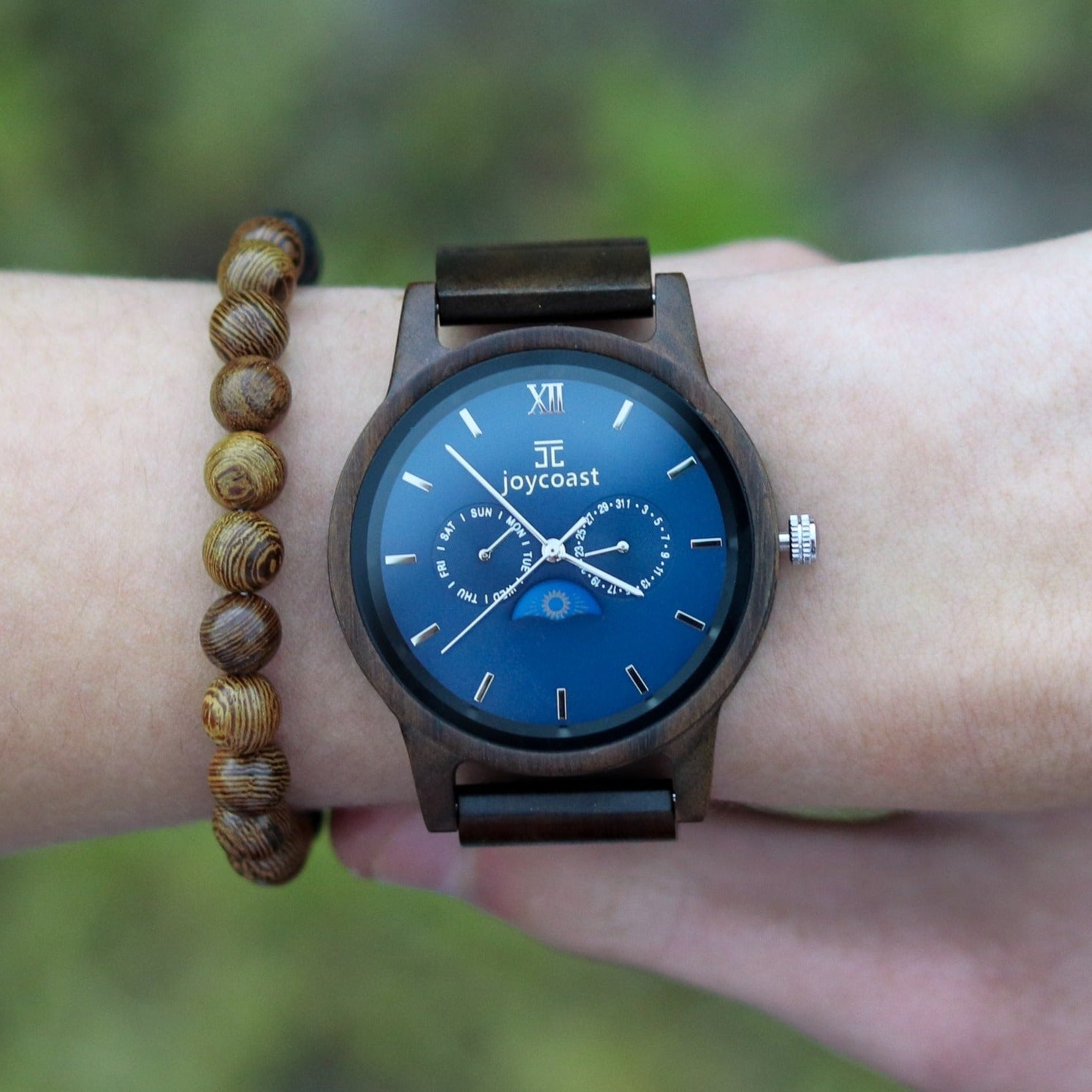 "Blue Moon" | Black Sandalwood Chronograph - Joycoast