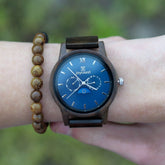 "Blue Moon" | Black Sandalwood Chronograph - Joycoast