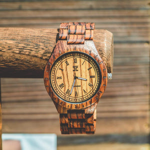 “Zebra Max” | African Zebrano Wood Watch - Joycoast