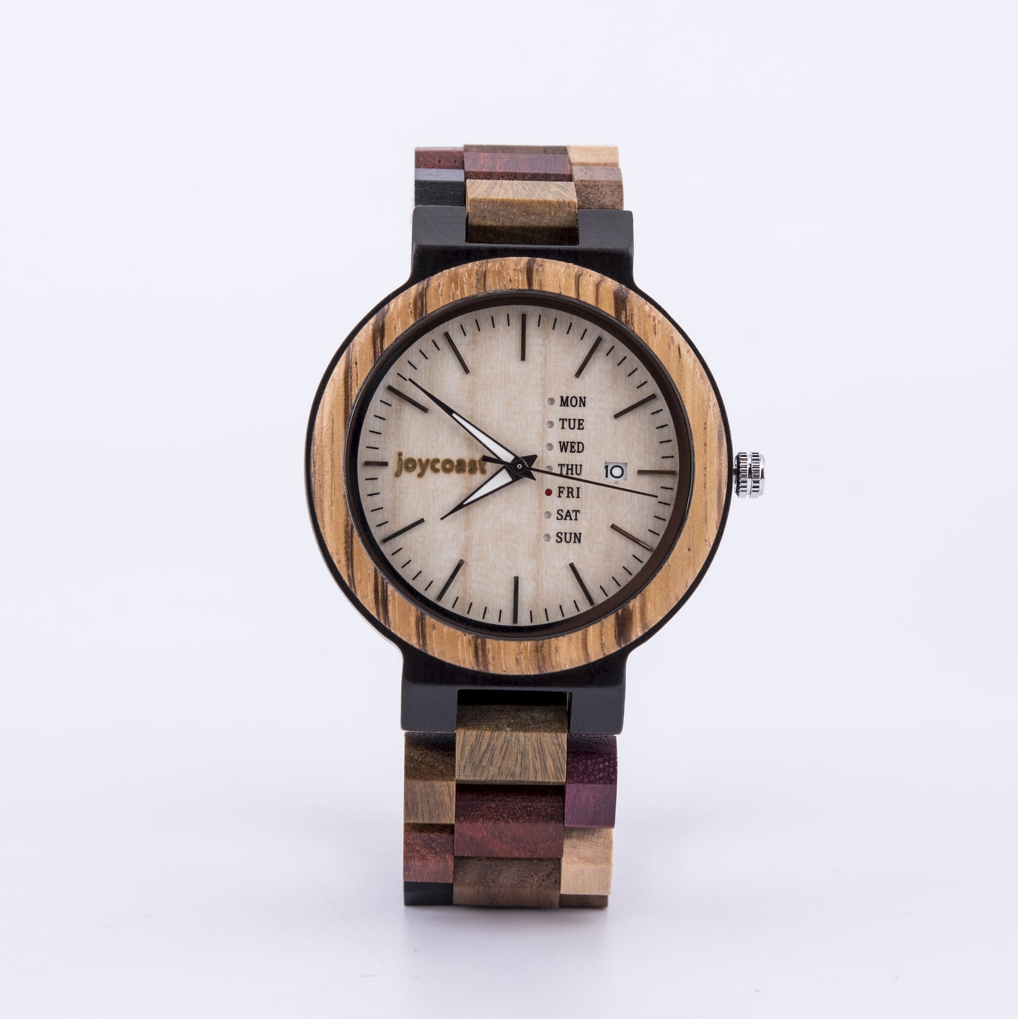 "Kaleidoscope" | Multi-Toned Wooden Watch - Joycoast