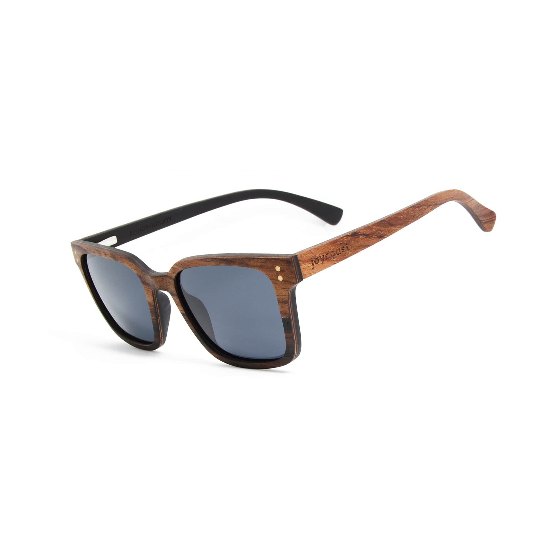 "Bodhi" | Walnut & Ebony Wooden Sunglasses - Joycoast