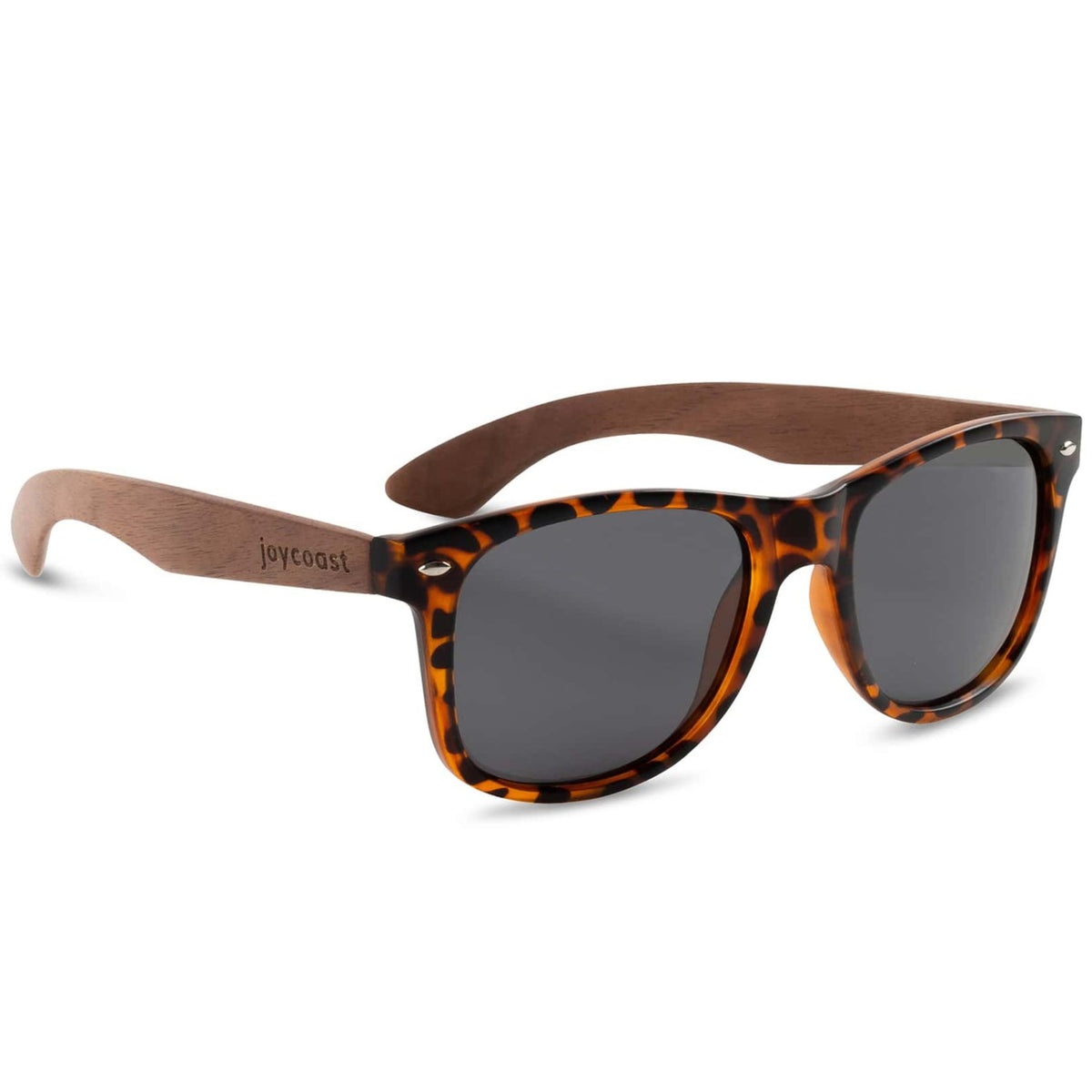 New Premium Wooden Polarized Walnut Cyprus Sunglasses 51mm with Grey Lenses Walnut Wood Sunglasses with Dark Grey Polarized Lenses for Men main image 4
